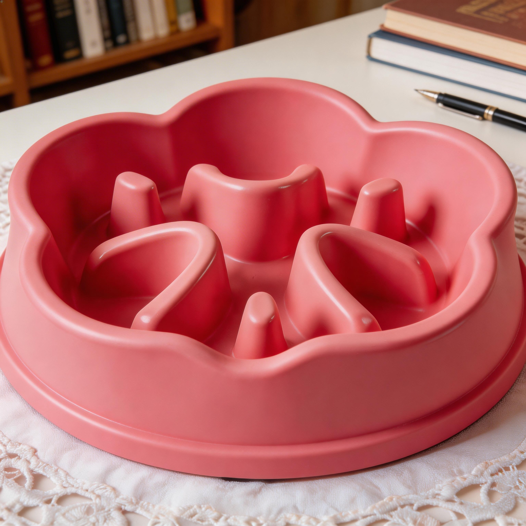 Cheerful Flower-Shaped Slow Feeder | High-Quality Plastic | Fun and Playful Design | Ideal Gift for Pet Lovers