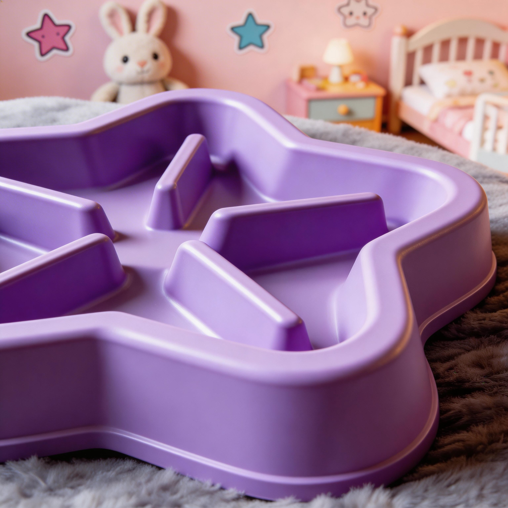 Cute Star-Shaped Slow Feeder | High-Quality Plastic | Playful Dining Vibe | Perfect Gift for Pet Lovers | Fun Star Design