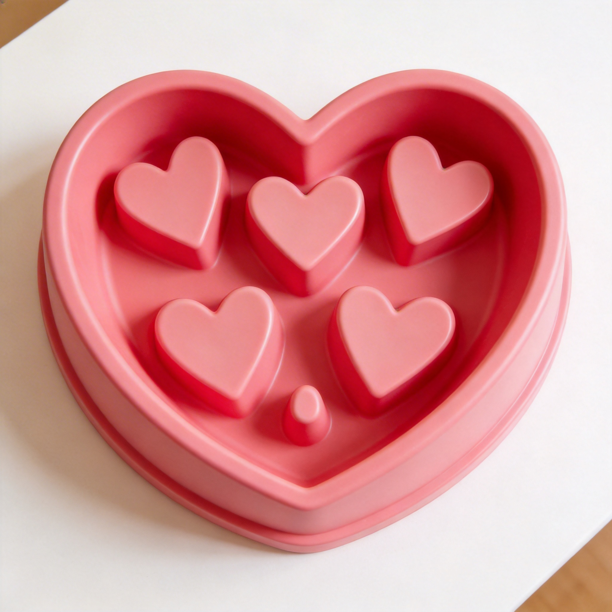 Heart-Shaped Slow Feeder | High-Quality Plastic | Love-Filled Feeding Time | Ideal Gift for Dog Lovers | Playful Heart Design