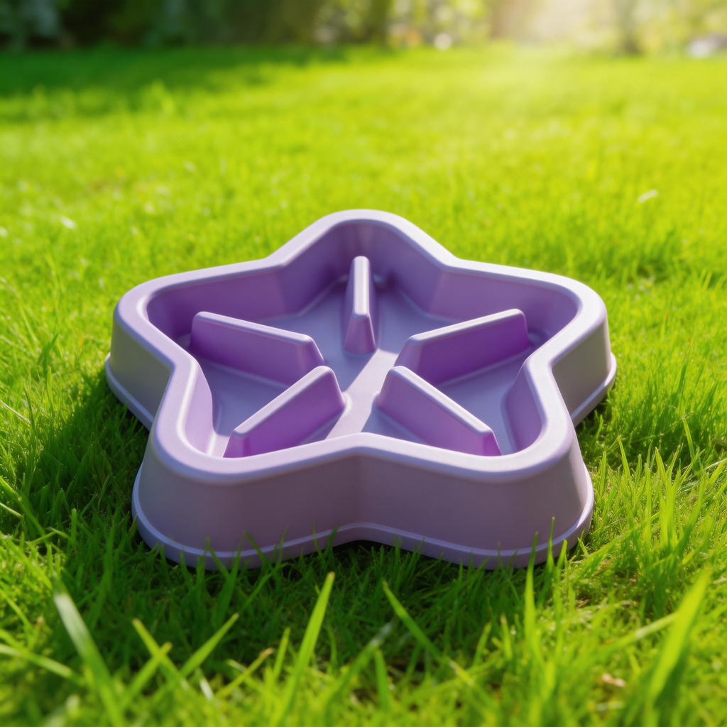 Cute Star-Shaped Slow Feeder | High-Quality Plastic | Playful Dining Vibe | Perfect Gift for Pet Lovers | Fun Star Design