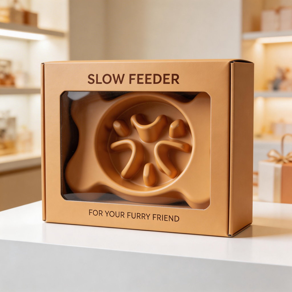 Fun Dog Bone Slow Feeder | Durable Plastic | Pet Feeding Time | Ideal Gift for Dog Owners | Playful Bone Design
