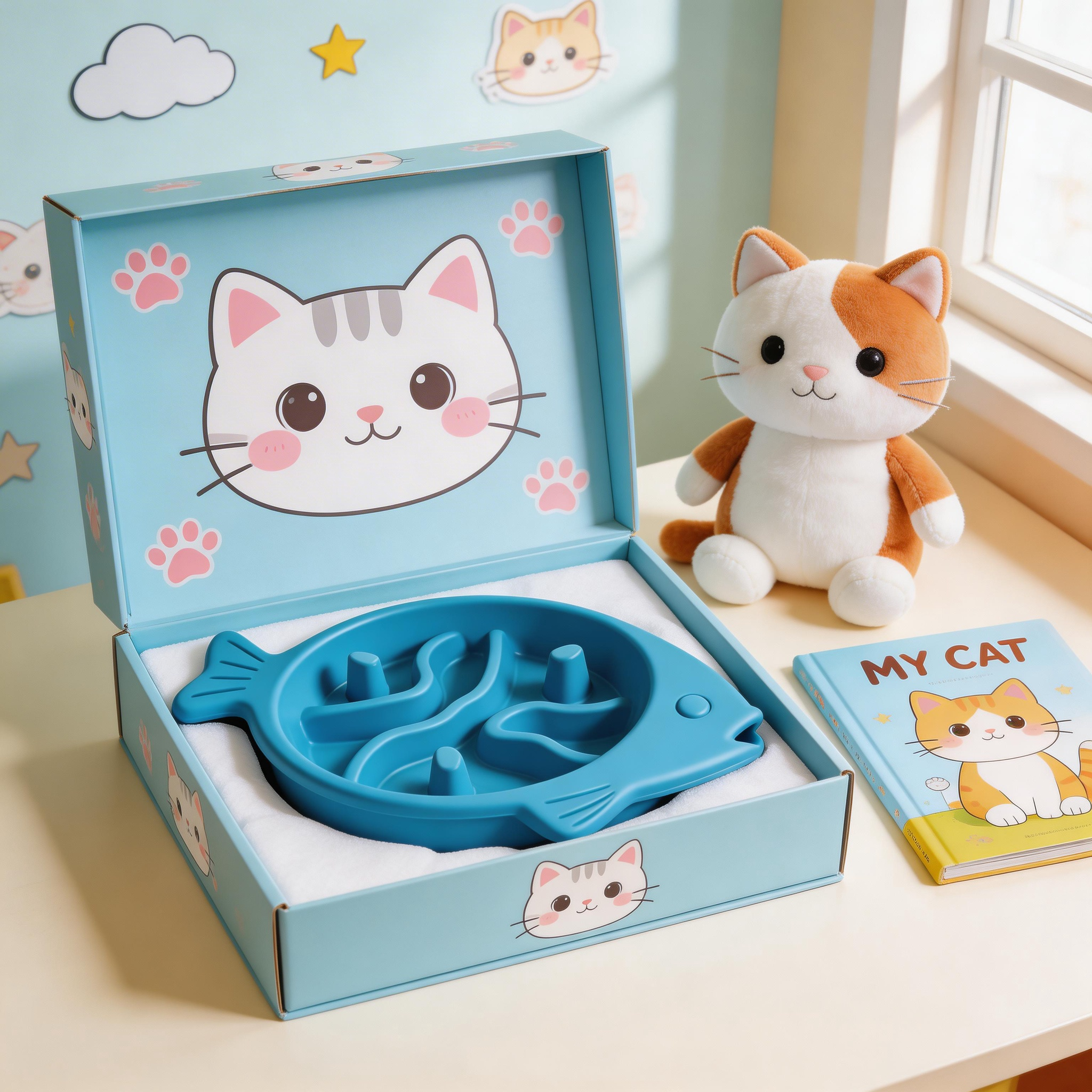 Fun Fish-Shaped Slow Feeder | Durable Plastic | Interactive Meal Time | Perfect Gift for Dog Owners | Playful Fish Design