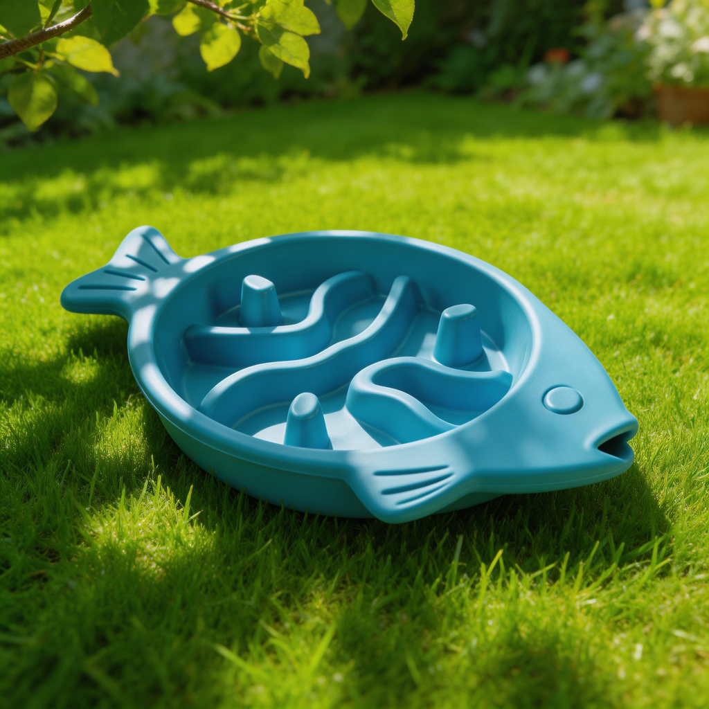 Fun Fish-Shaped Slow Feeder | Durable Plastic | Interactive Meal Time | Perfect Gift for Dog Owners | Playful Fish Design