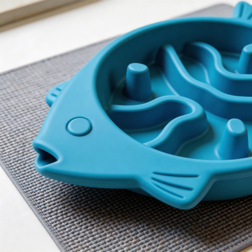 Fun Fish-Shaped Slow Feeder | Durable Plastic | Interactive Meal Time | Perfect Gift for Dog Owners | Playful Fish Design