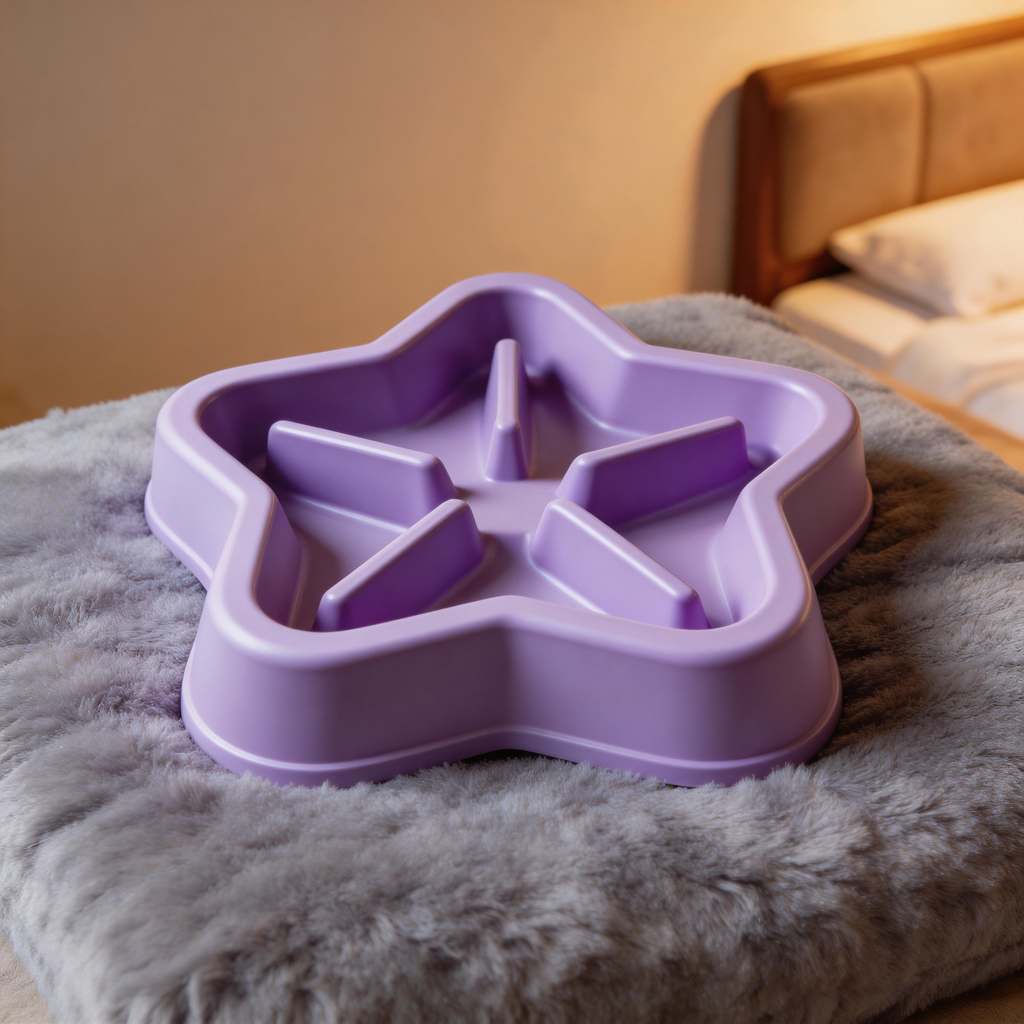 Cute Star-Shaped Slow Feeder | High-Quality Plastic | Playful Dining Vibe | Perfect Gift for Pet Lovers | Fun Star Design