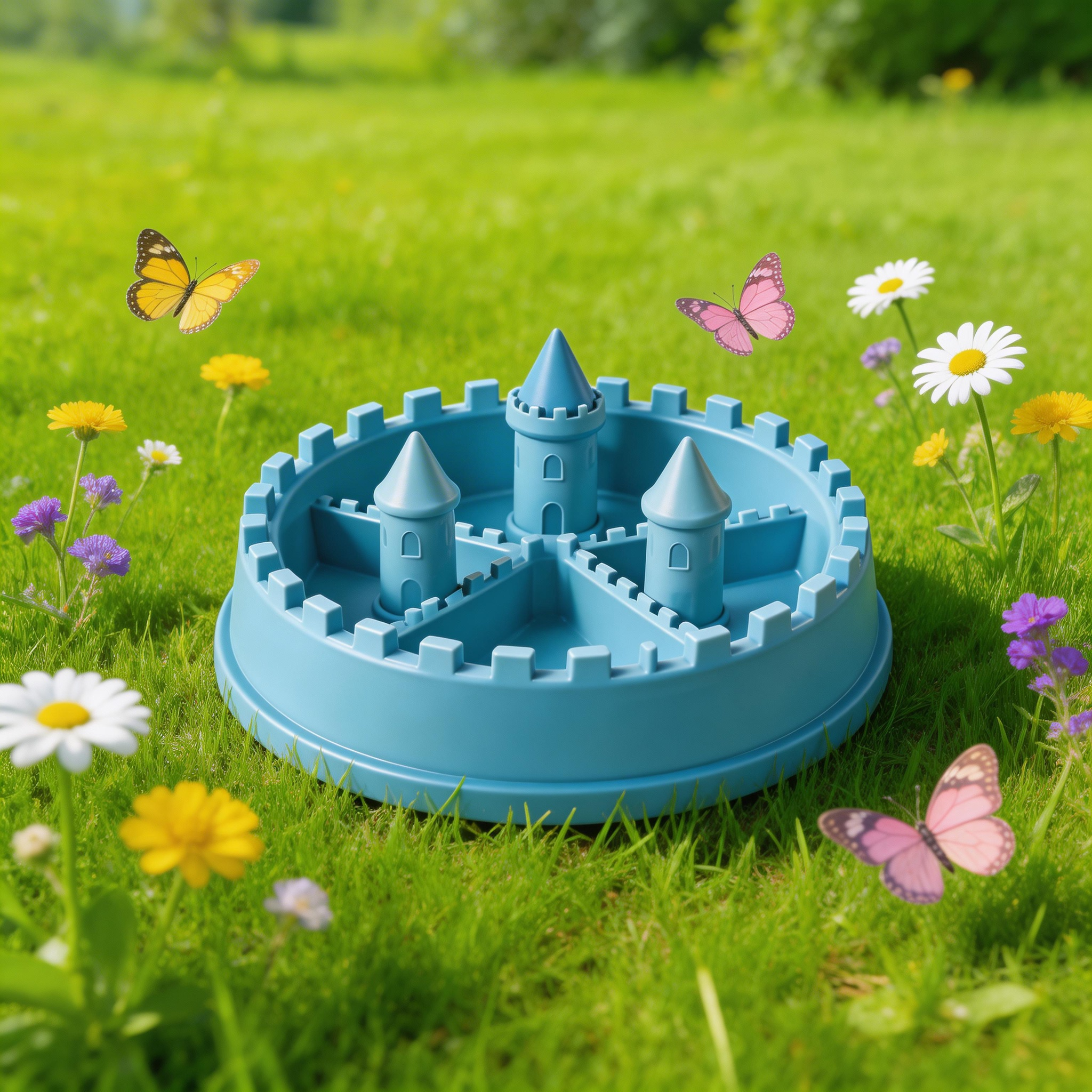 Castle-Shaped Slow Feeder | Sturdy Plastic | Whimsical Design for Pets | Great Gift for Dog Parents | Fun Castle Theme