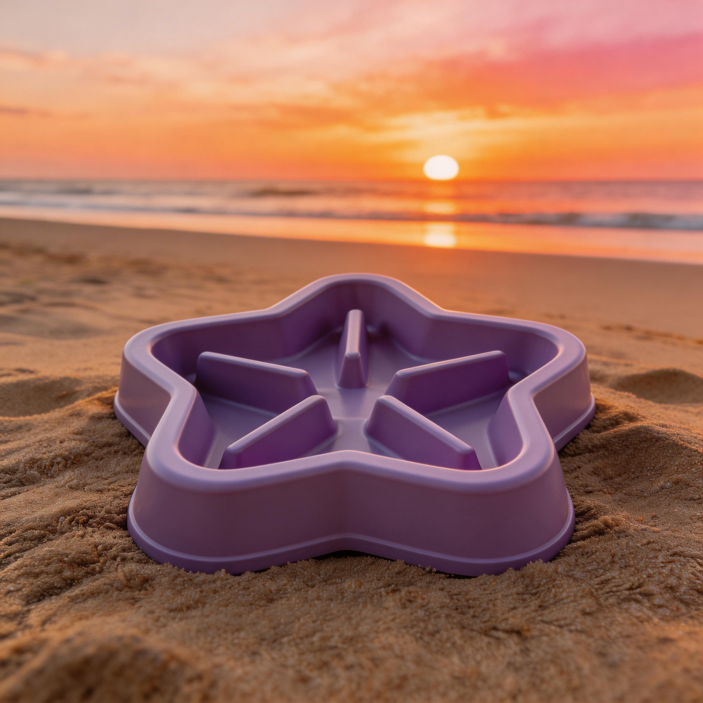 Cute Star-Shaped Slow Feeder | High-Quality Plastic | Playful Dining Vibe | Perfect Gift for Pet Lovers | Fun Star Design