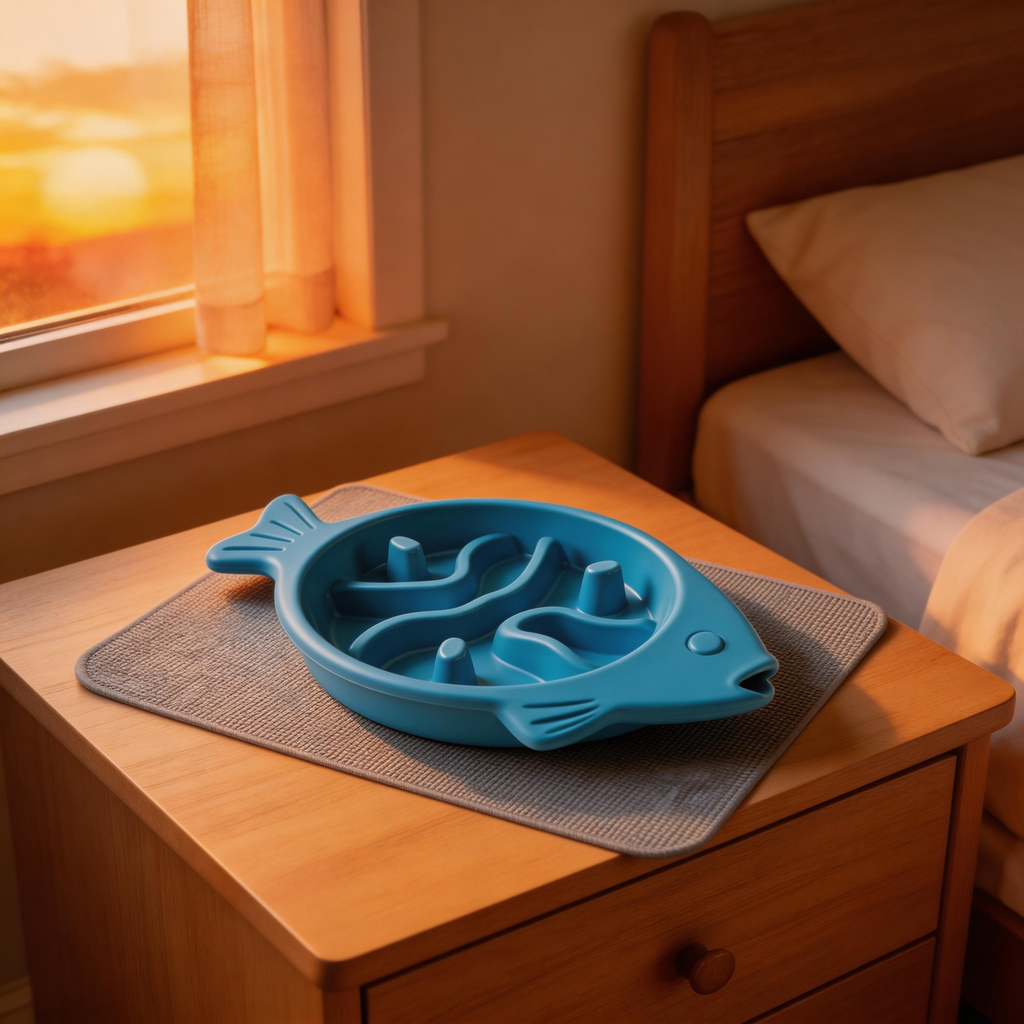Fun Fish-Shaped Slow Feeder | Durable Plastic | Interactive Meal Time | Perfect Gift for Dog Owners | Playful Fish Design