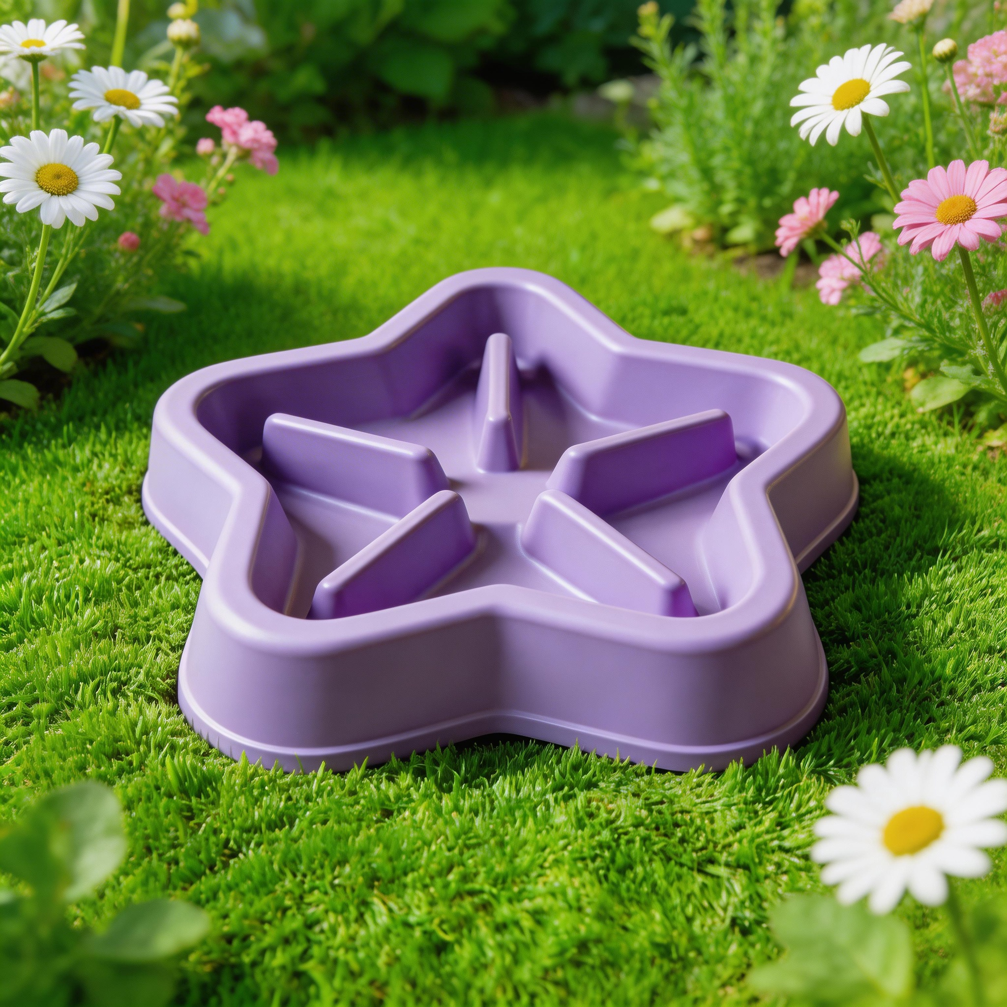 Cute Star-Shaped Slow Feeder | High-Quality Plastic | Playful Dining Vibe | Perfect Gift for Pet Lovers | Fun Star Design