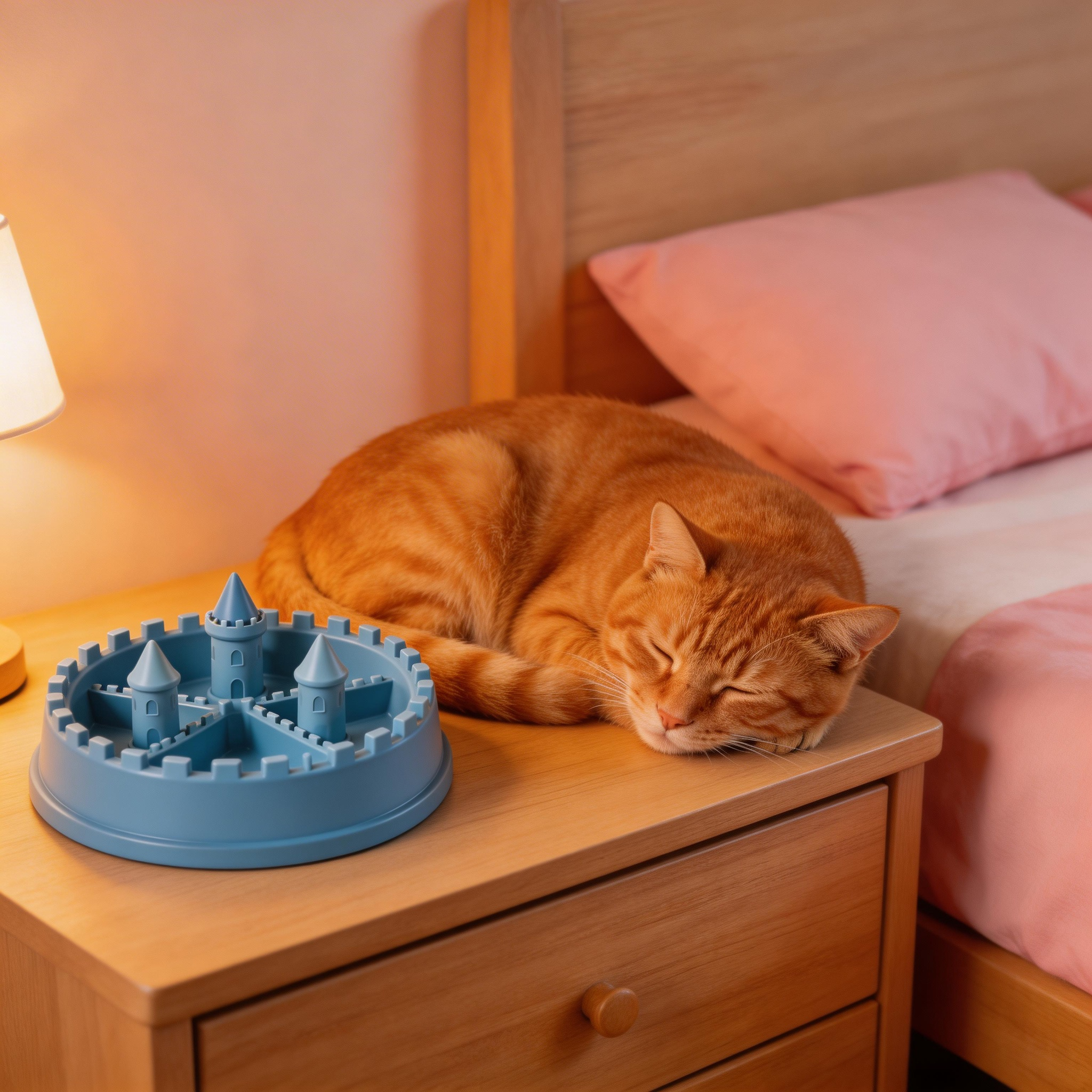 Castle-Shaped Slow Feeder | Sturdy Plastic | Whimsical Design for Pets | Great Gift for Dog Parents | Fun Castle Theme