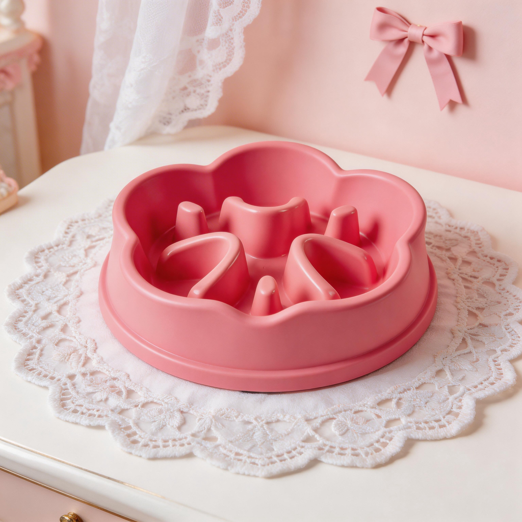Cheerful Flower-Shaped Slow Feeder | High-Quality Plastic | Fun and Playful Design | Ideal Gift for Pet Lovers