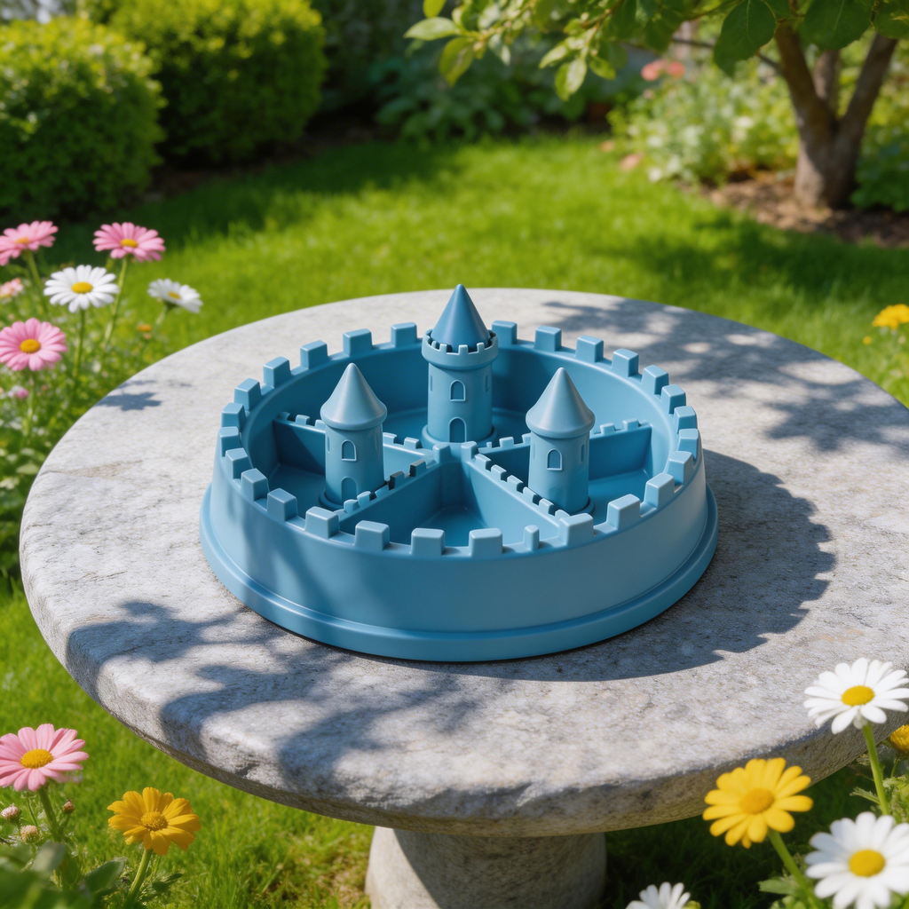 Castle-Shaped Slow Feeder | Sturdy Plastic | Whimsical Design for Pets | Great Gift for Dog Parents | Fun Castle Theme