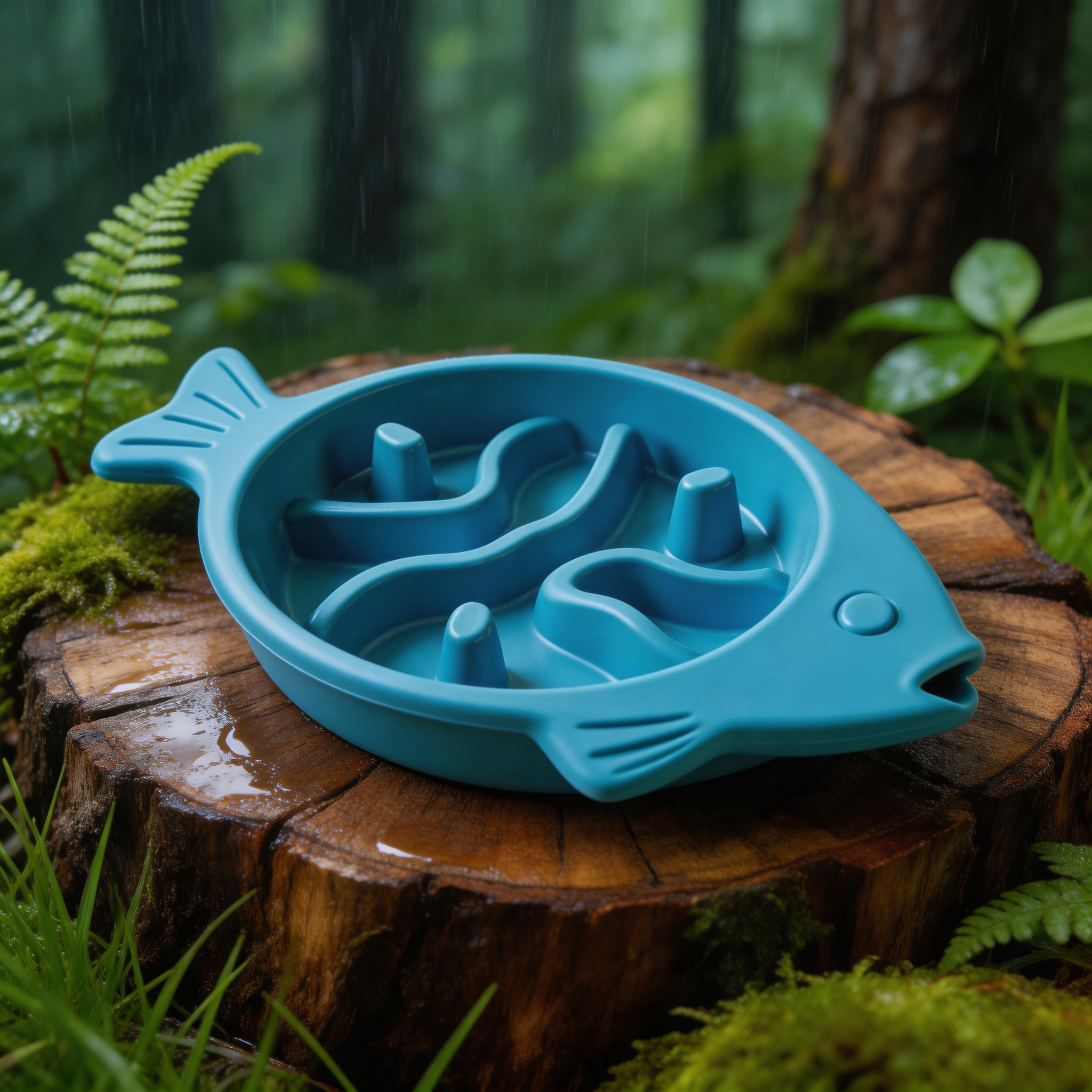 Fun Fish-Shaped Slow Feeder | Durable Plastic | Interactive Meal Time | Perfect Gift for Dog Owners | Playful Fish Design