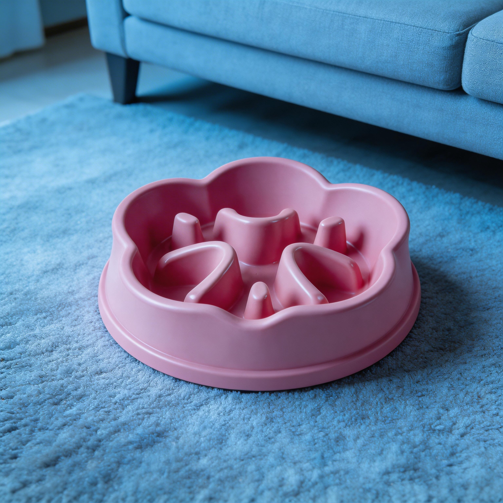 Cheerful Flower-Shaped Slow Feeder | High-Quality Plastic | Fun and Playful Design | Ideal Gift for Pet Lovers