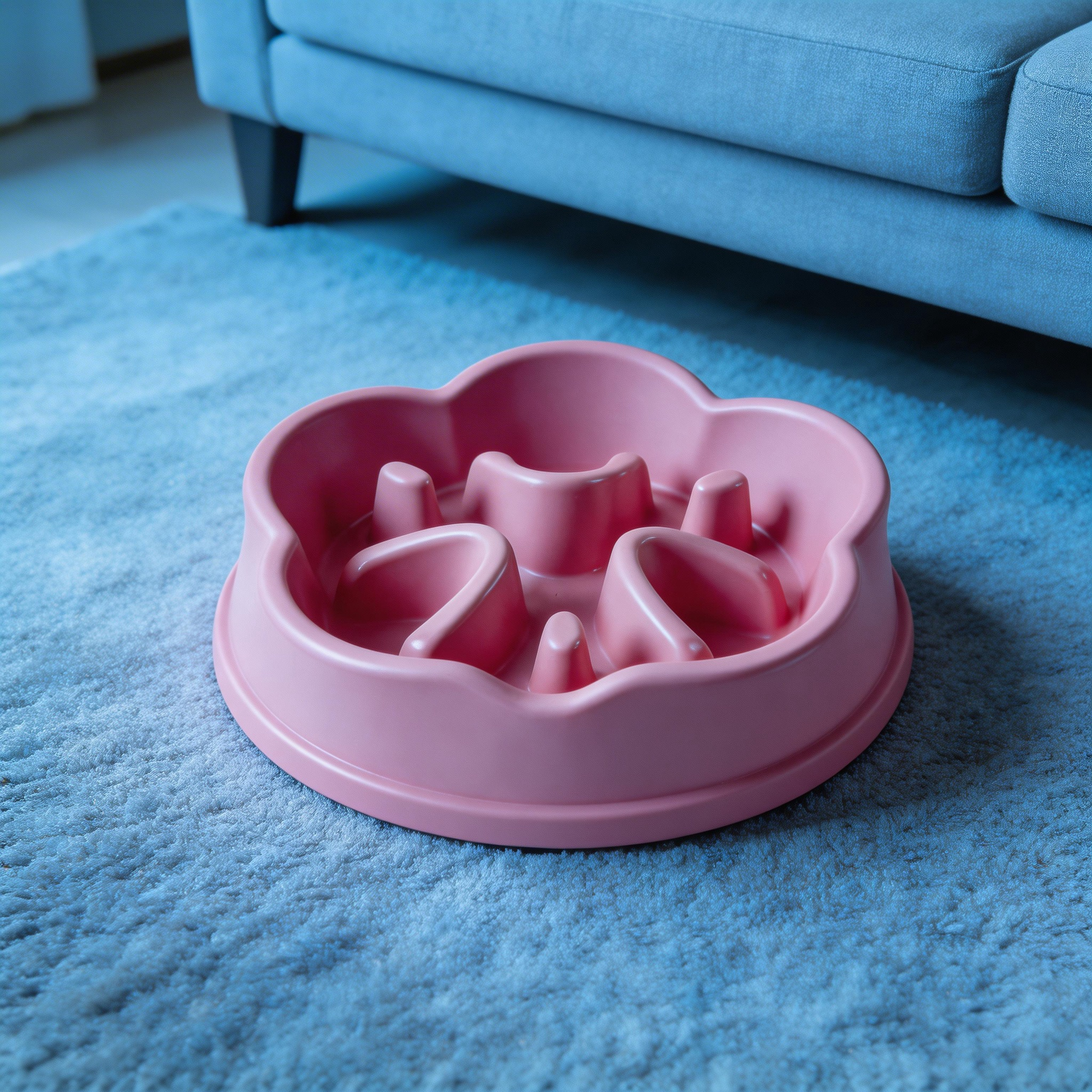 Cheerful Flower-Shaped Slow Feeder | High-Quality Plastic | Fun and Playful Design | Ideal Gift for Pet Lovers