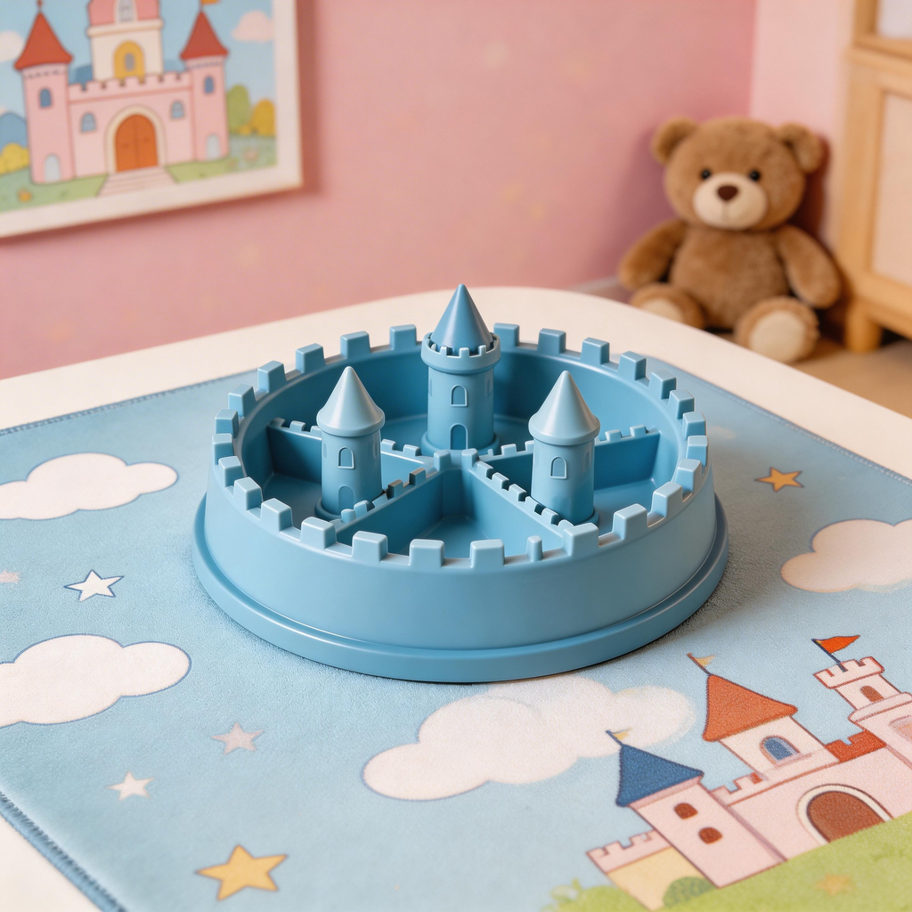 Castle-Shaped Slow Feeder | Sturdy Plastic | Whimsical Design for Pets | Great Gift for Dog Parents | Fun Castle Theme