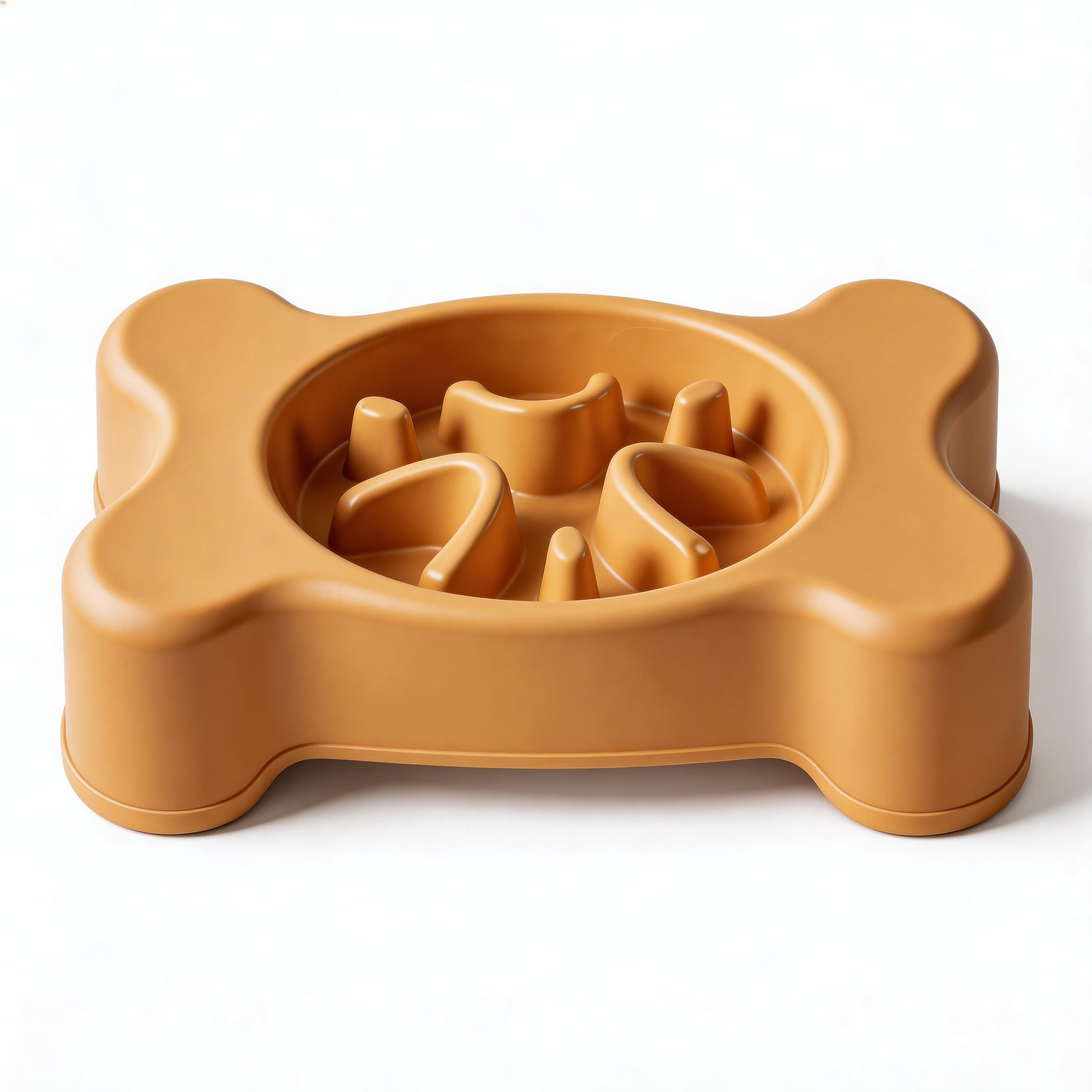 Fun Dog Bone Slow Feeder | Durable Plastic | Pet Feeding Time | Ideal Gift for Dog Owners | Playful Bone Design