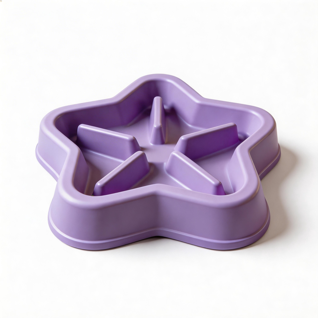 Cute Star-Shaped Slow Feeder | High-Quality Plastic | Playful Dining Vibe | Perfect Gift for Pet Lovers | Fun Star Design