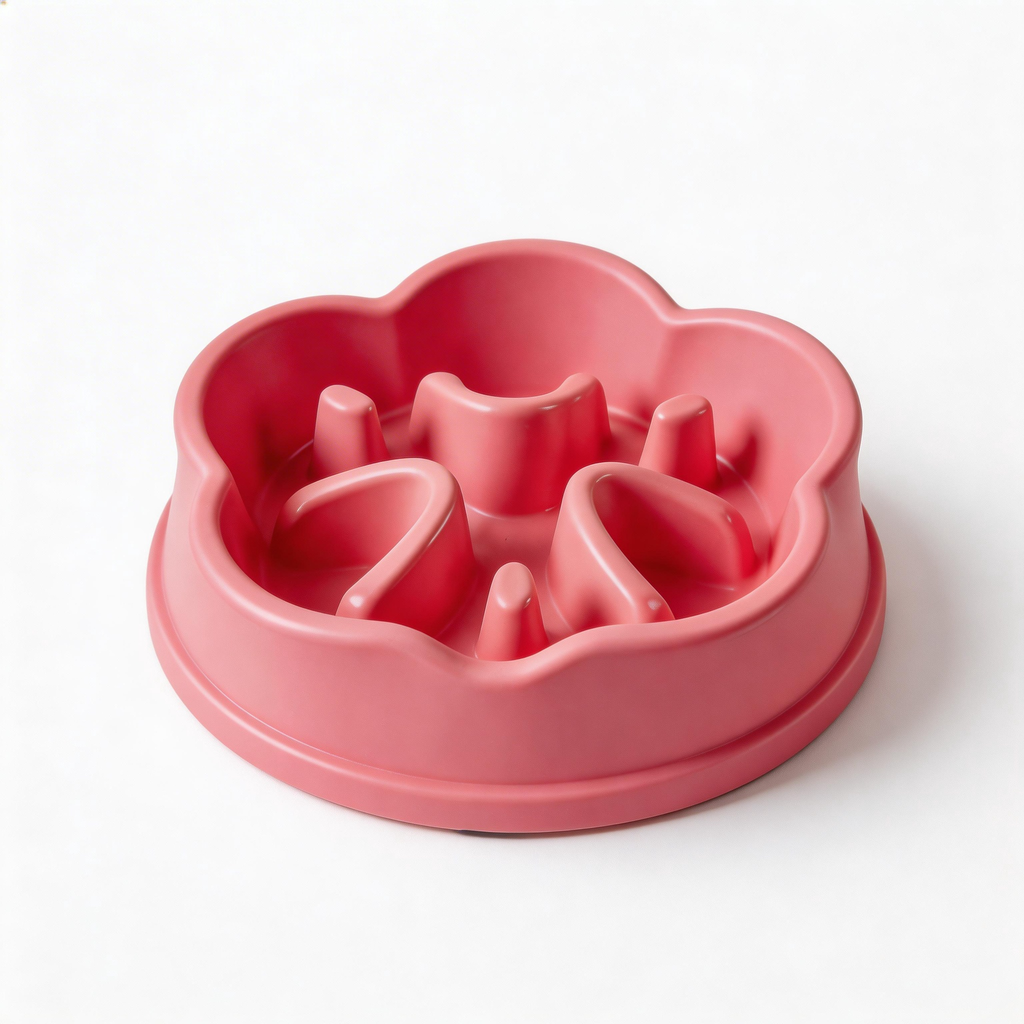 Cheerful Flower-Shaped Slow Feeder | High-Quality Plastic | Fun and Playful Design | Ideal Gift for Pet Lovers
